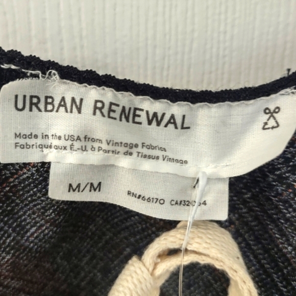 NWT Urban Outfitters Renewal Remnants Plaid Knee Length Column Midi Skirt Size M - Picture 4 of 13